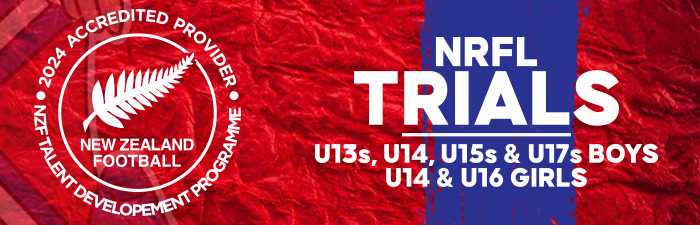NRFL team trials for 13-17th grade and U14 & U16s Girls.
These are for the NRFL team only (the top team in each age group) - we are doing this earlier as the season for these teams starts on Sat/Sun 9/10th March.